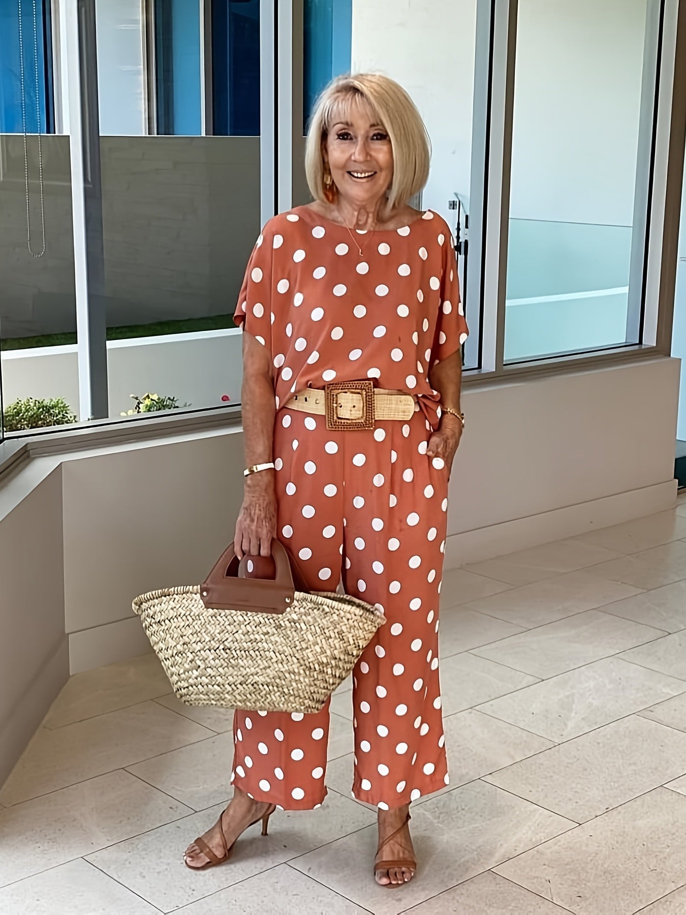 Conjunto de Puntos de Camisa y Pantalón Mujer - Vestiria