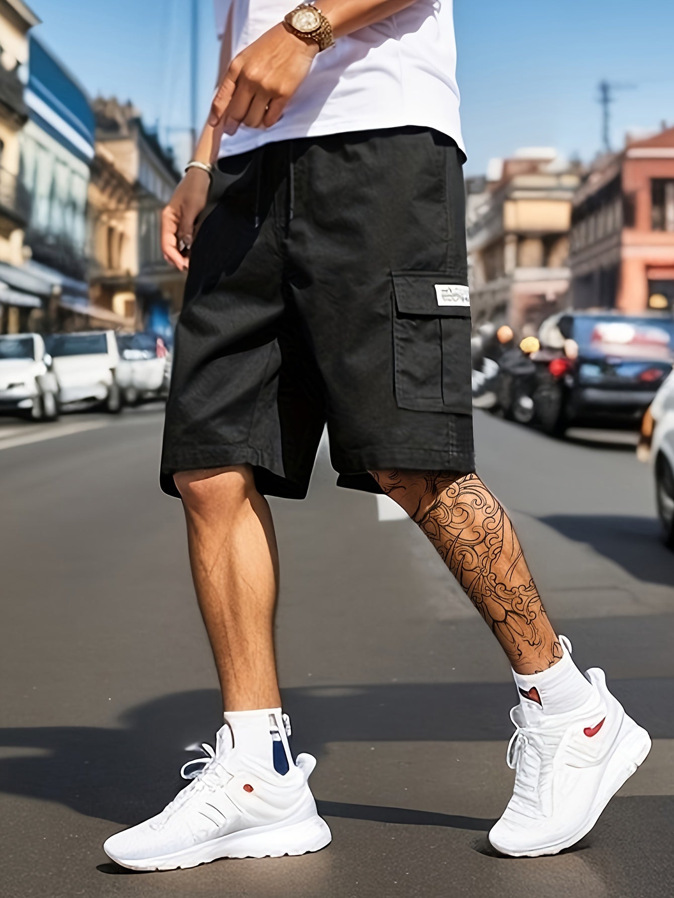 Pantalones cortos deportivos con bolsillos prácticos
