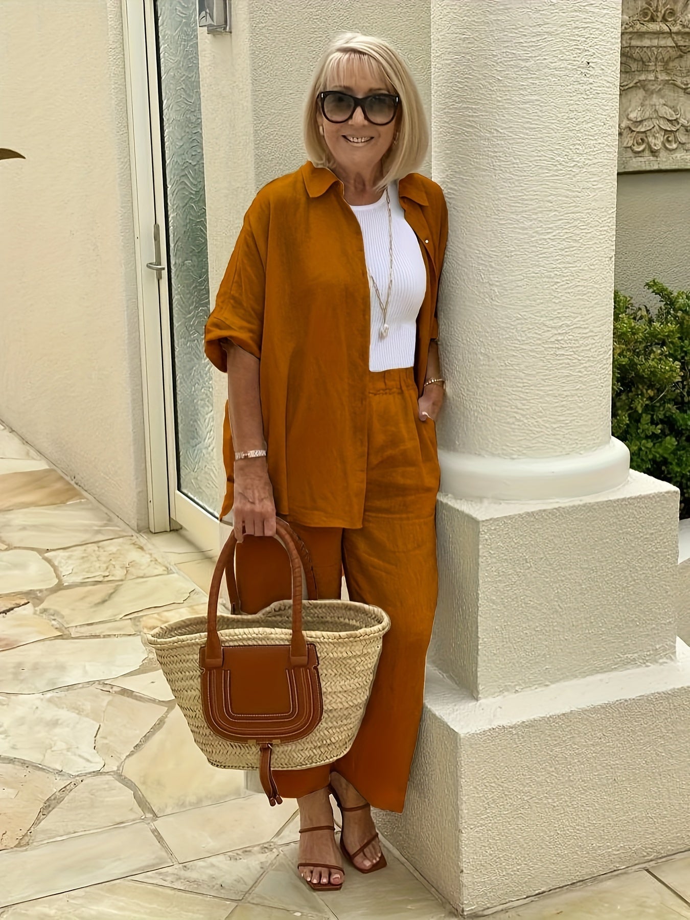 Pantalón y Camisa Conjunto Casual - Vestiria