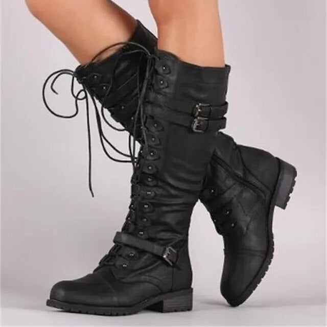 Botas Mujer Cuero Tobillo Altas - Vestiria