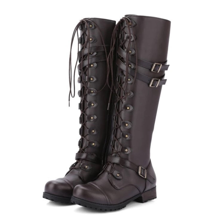Botas Mujer Cuero Tobillo Altas