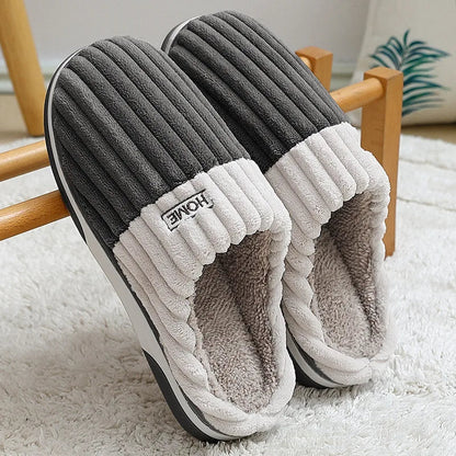 Zapatillas de Piel Rayadas Hombre Acogedoras - Vestiria