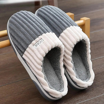Zapatillas de Piel Rayadas Hombre Acogedoras