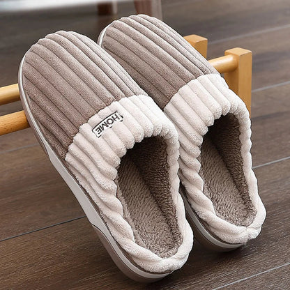 Zapatillas de Piel Rayadas Hombre Acogedoras