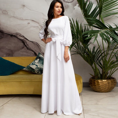 Vestido Mujer Mangas Largas Estilo Clásico - Vestiria