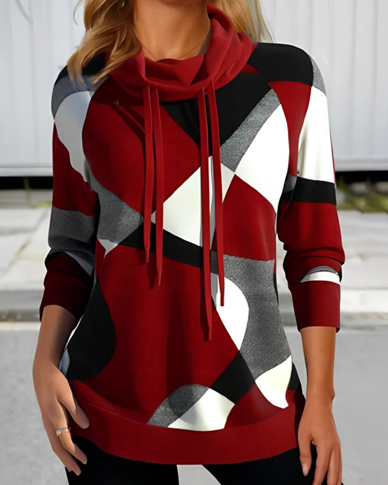 Sudadera Mujer Estampado Geométrico Moda - Vestiria