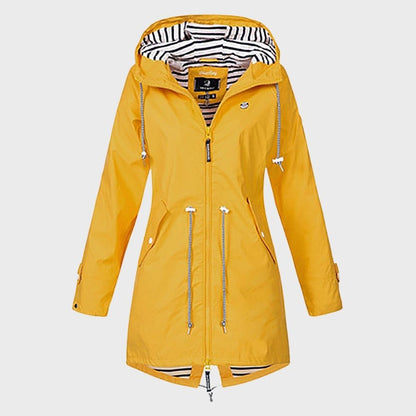 Chaqueta de mujer impermeable y elegante