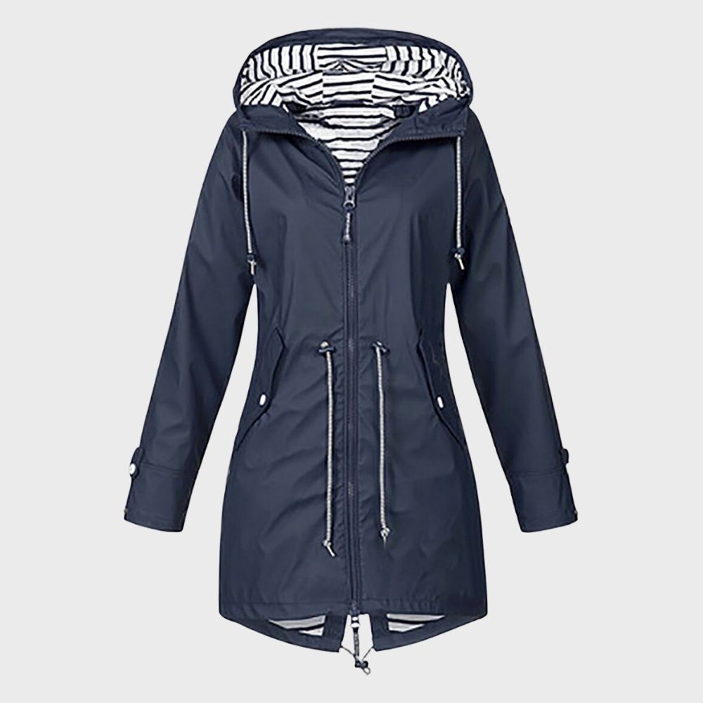 Chaqueta de mujer impermeable y elegante
