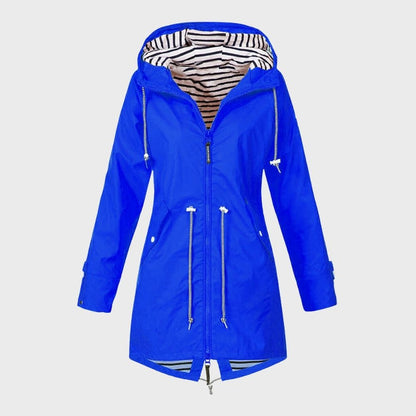 Chaqueta de mujer impermeable y elegante