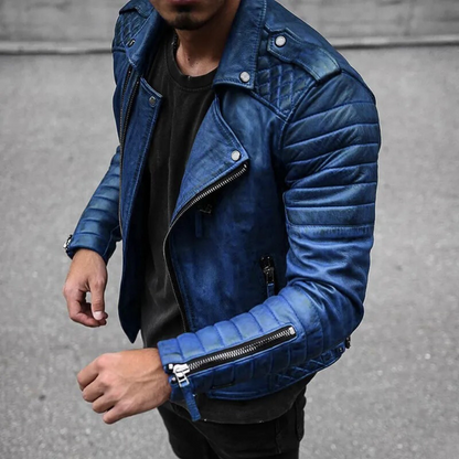 Chaqueta Cuero Hombre Clásica y Resistente