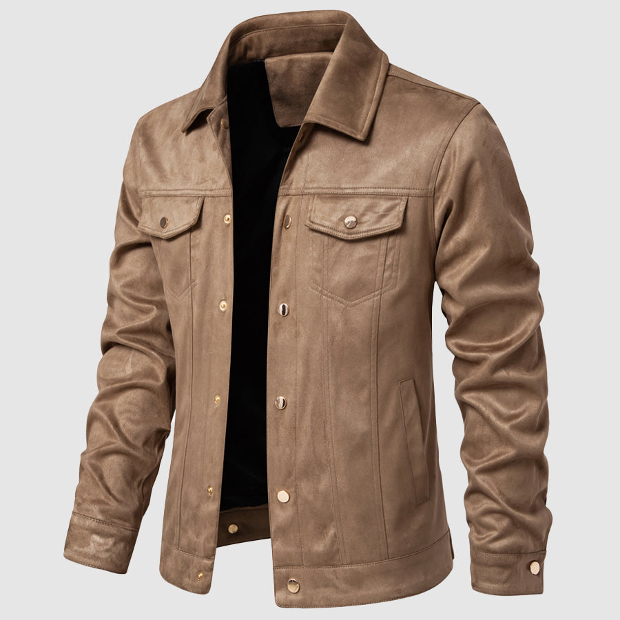 Chaqueta Cuero Vintage Clásica