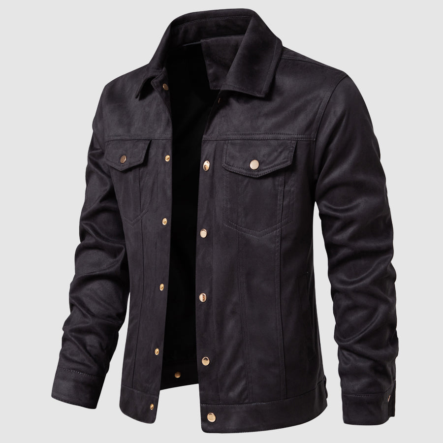 Chaqueta Cuero Vintage Clásica