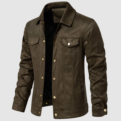Chaqueta Cuero Vintage Clásica