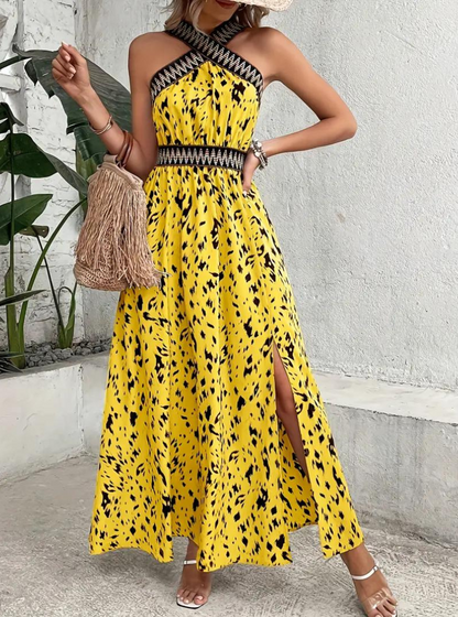 Vestido Boho Elegante Sin Mangas