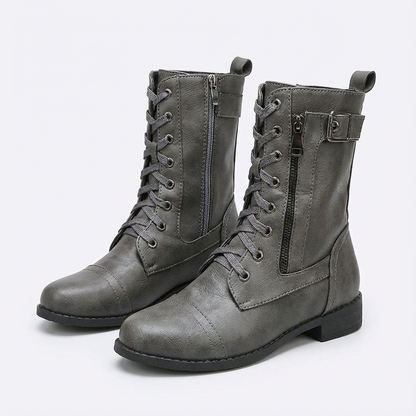 Botas Mujer Cuero Cordones Clásicas