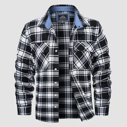 Camisa Cuadriculada Manga Larga Hombre - Vestiria