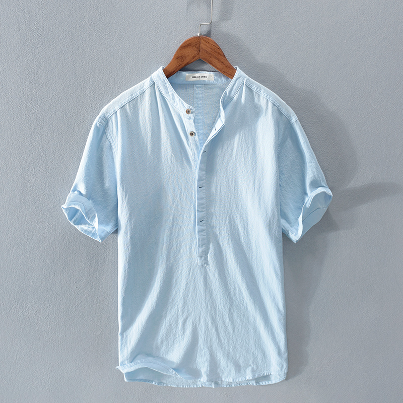Camiseta Hombre Cuello Alto Casual