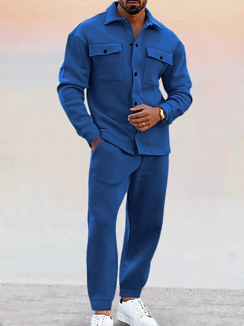 Traje Invierno Hombre Moderno Dos Piezas