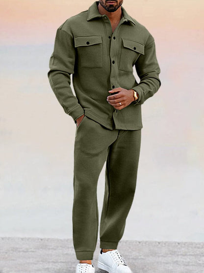 Traje Invierno Hombre Moderno Dos Piezas