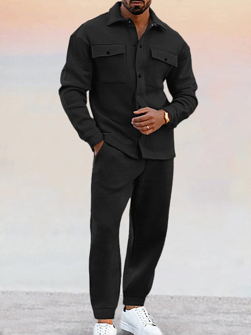 Traje Invierno Hombre Moderno Dos Piezas