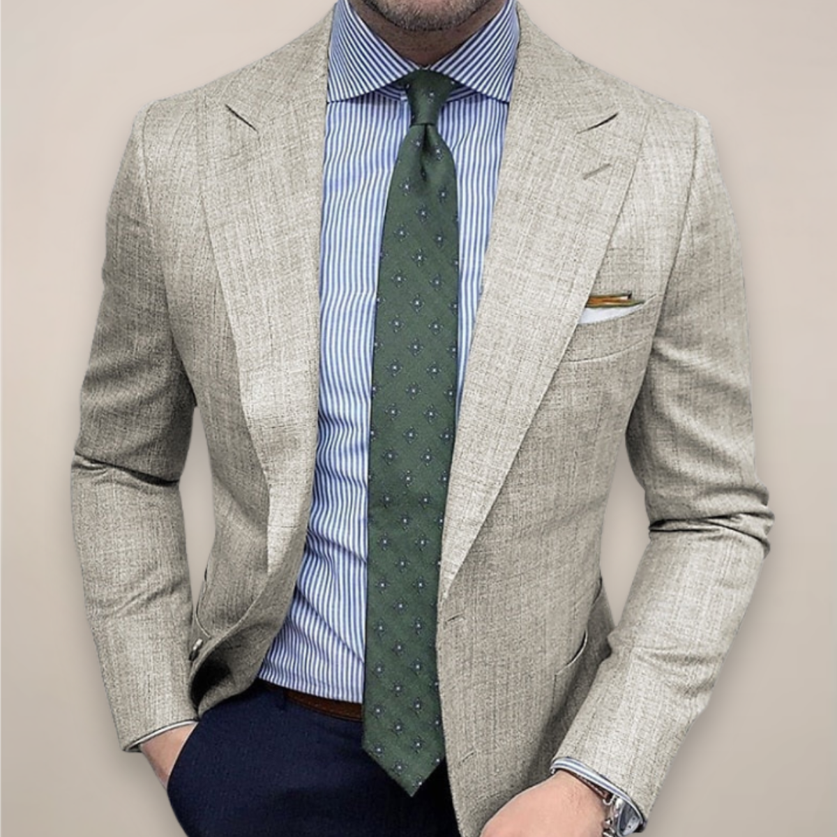 Chaquetón Hombre Invierno Texturizado Abrigado - Vestiria