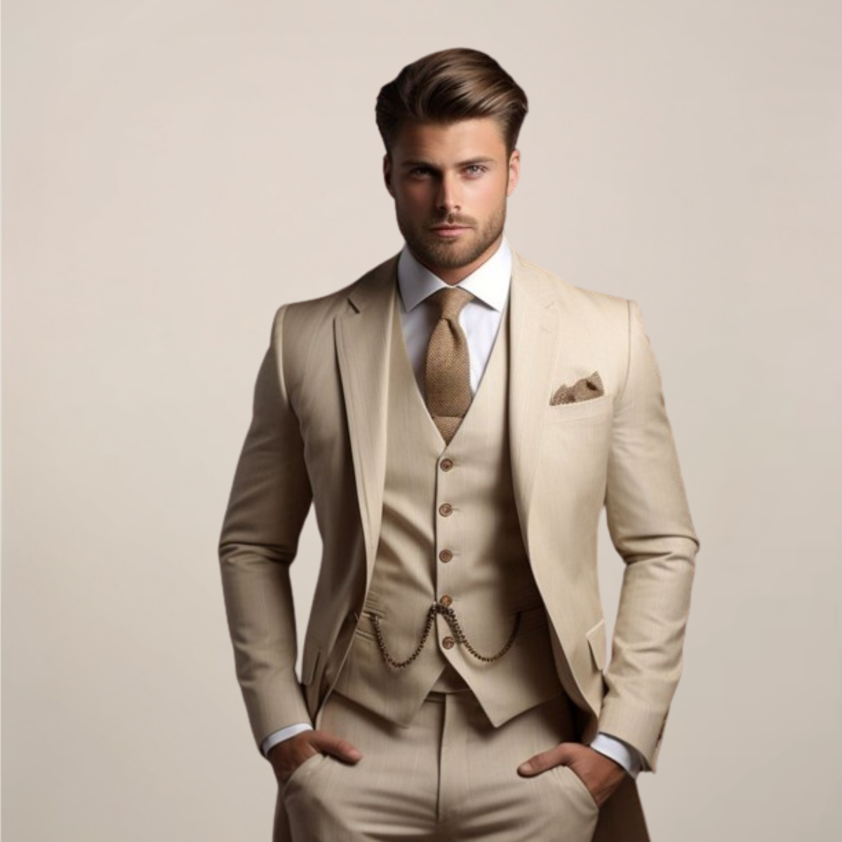 Traje Hombre Primavera Elegante