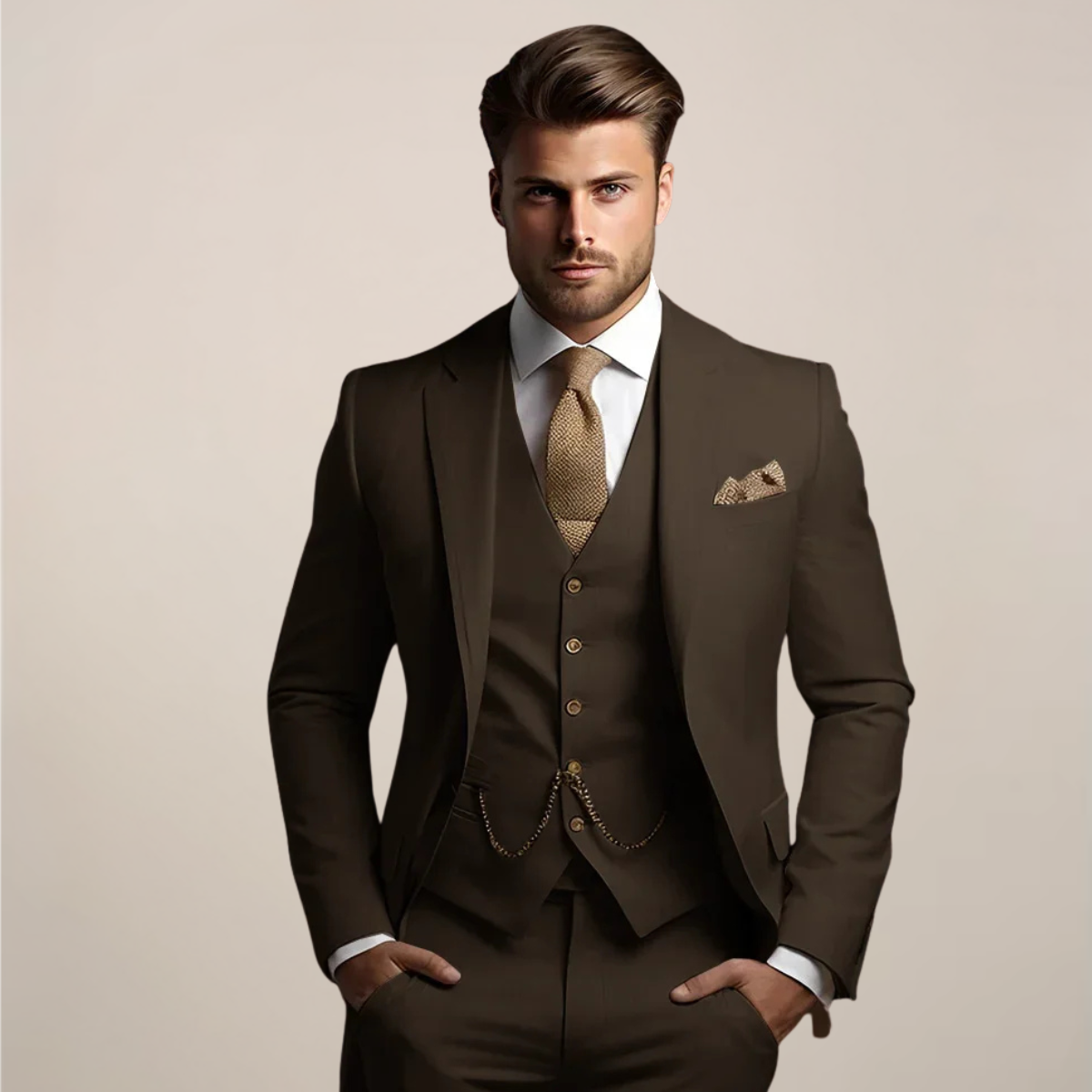 Traje Hombre Primavera Elegante