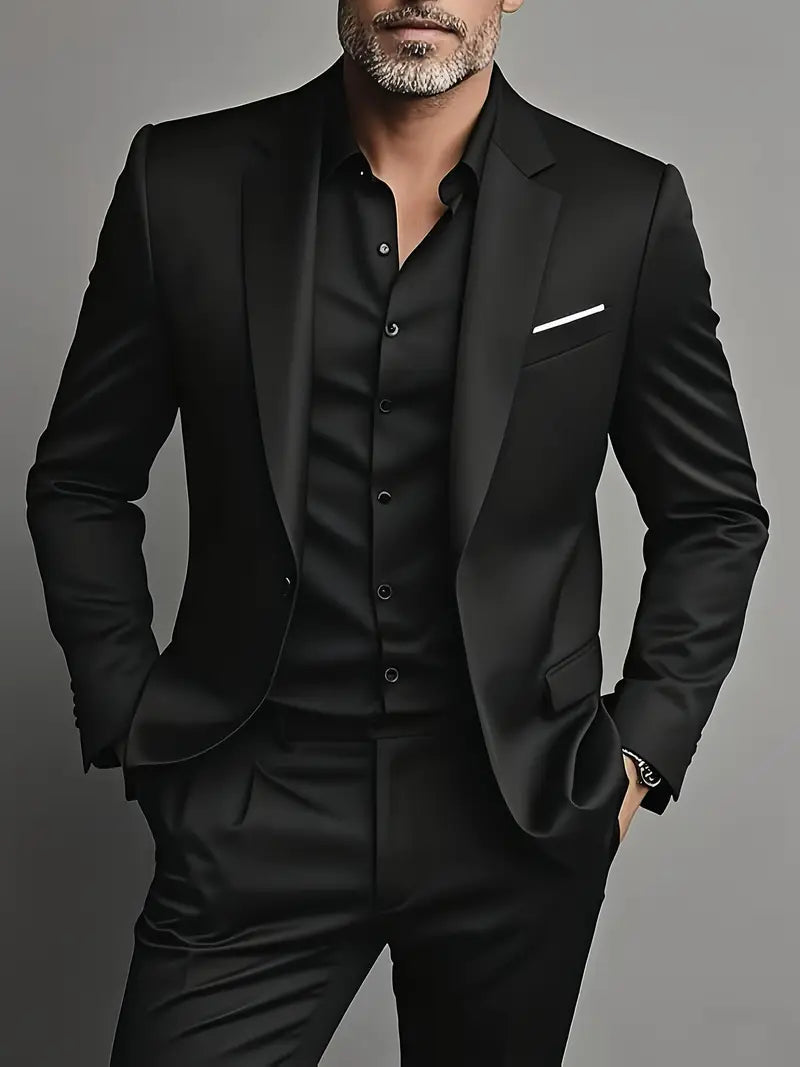 Traje Hombre Primavera Estiloso Corte Clásico