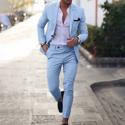 Traje Hombre Clásico Elegante Blazer Pantalón