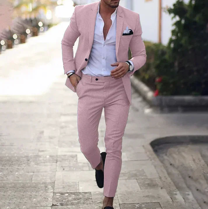 Traje Hombre Clásico Elegante Blazer Pantalón