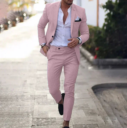 Traje Hombre Clásico Elegante Blazer Pantalón