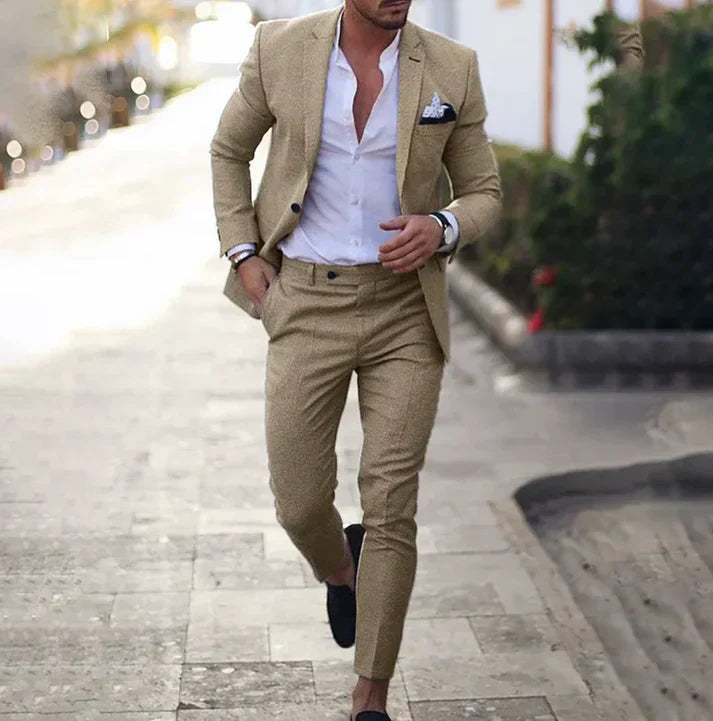 Traje Hombre Clásico Elegante Blazer Pantalón