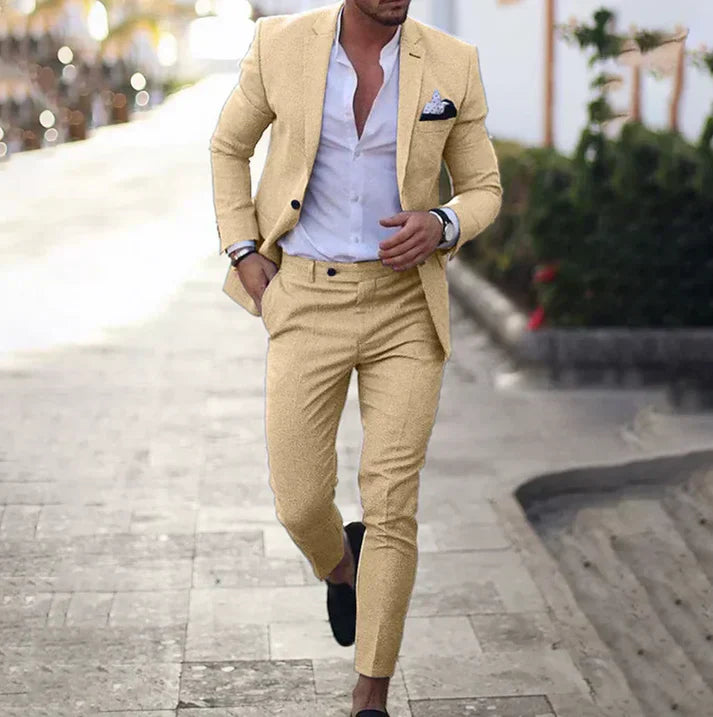Traje Hombre Clásico Elegante Blazer Pantalón