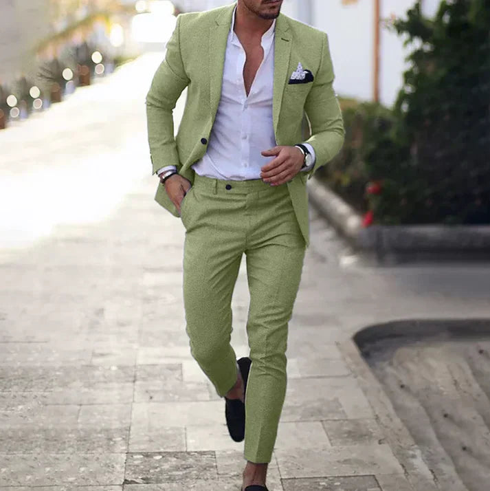 Traje Hombre Clásico Elegante Blazer Pantalón