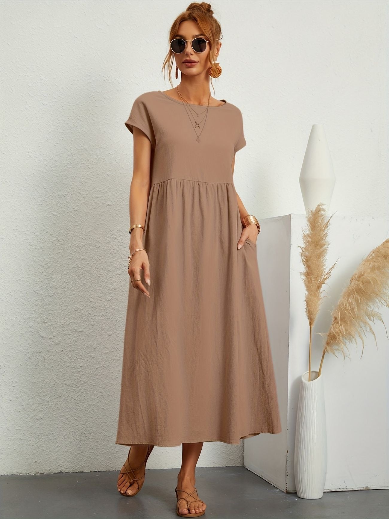 Vestido Lino Fresco y Ligero Estilo Boho