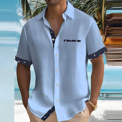 Camisa Hombre Verano Ligera con Botones
