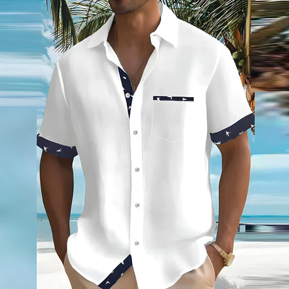 Camisa Hombre Verano Ligera con Botones