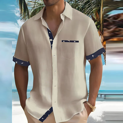 Camisa Hombre Verano Ligera con Botones - Vestiria