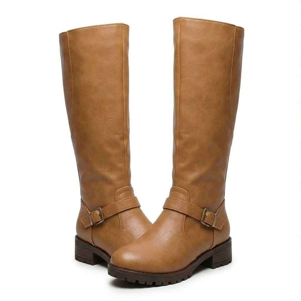 Botas Mujer Tacón Bloque Rodilla Alta - Clara Moda