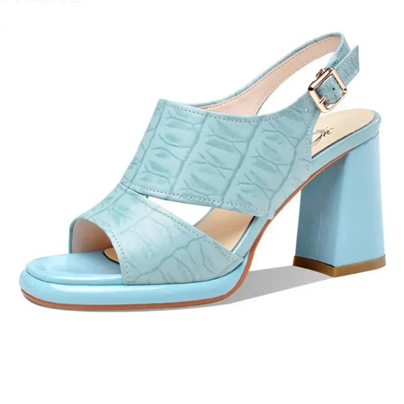 Barbara - Sandalias de tacón bajo elegantes