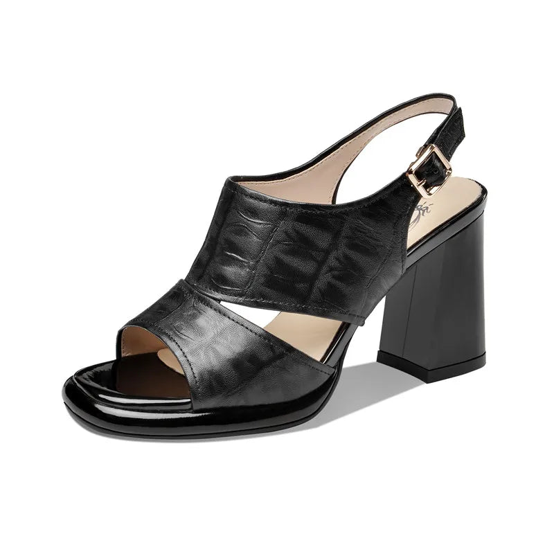 Barbara - Sandalias de tacón bajo elegantes