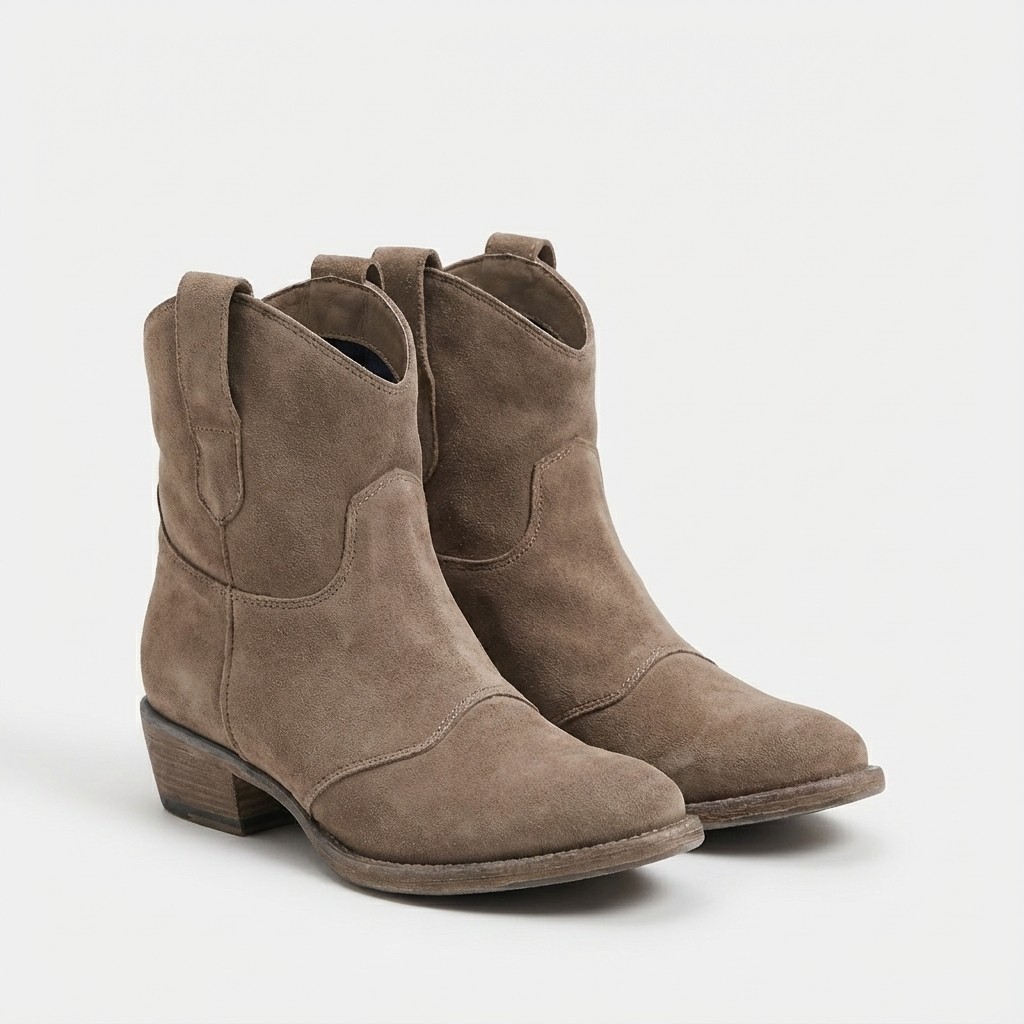 Botas Cowboy Mujer con Detalle Punk - Clara Moda