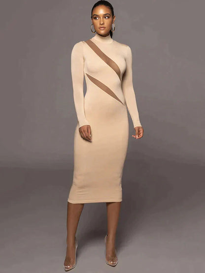 Vestido Elegante Maxi Cintura Estrecha