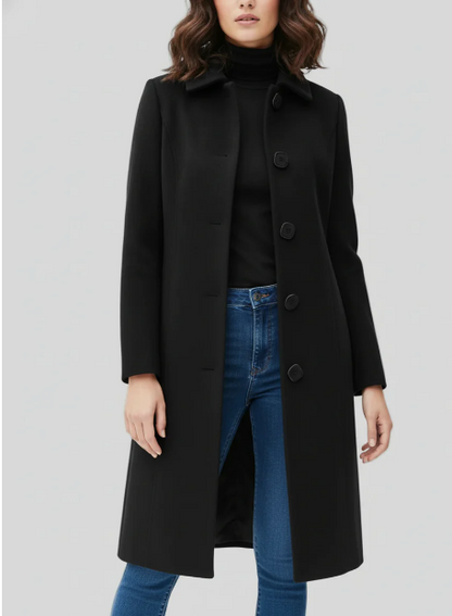 Abrigo Impermeable Mujer Clásico Con Botones - Clara Moda