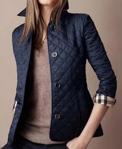 Chaqueta Acolchada Mujer Corta Abotonada - Clara Moda