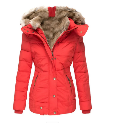 Chaquetón Acolchado Mujer Capucha Abultada