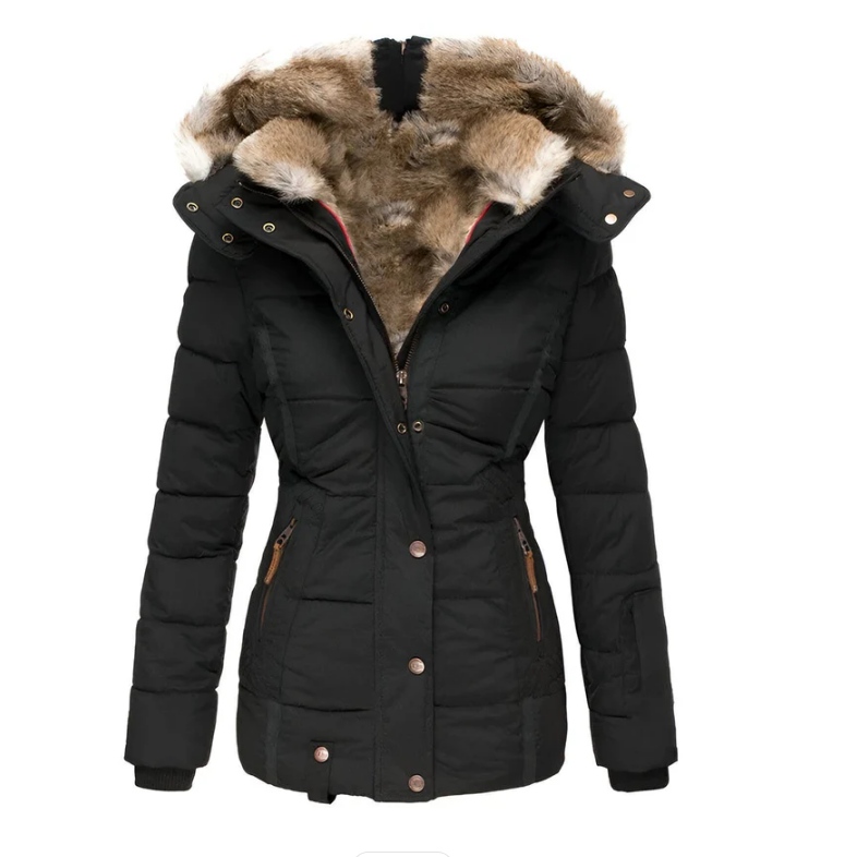 Chaquetón Acolchado Mujer Capucha Abultada