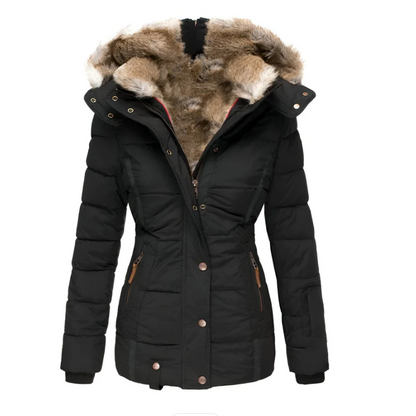Chaquetón Acolchado Mujer Capucha Abultada
