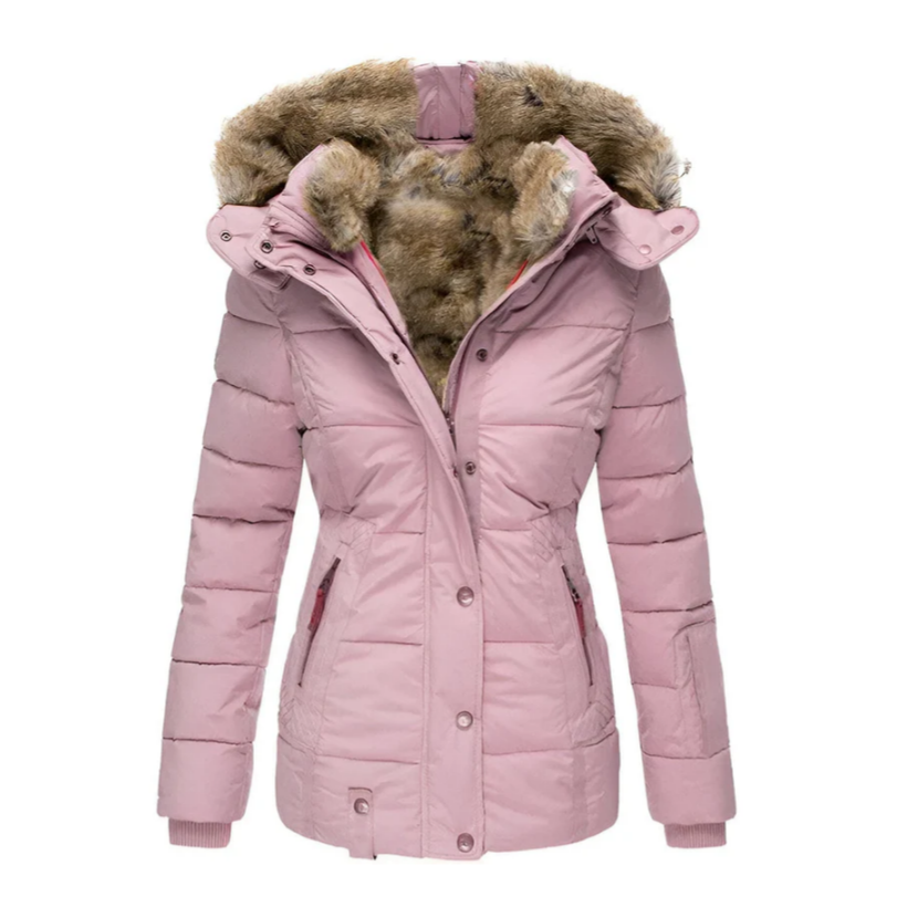 Chaquetón Acolchado Mujer Capucha Abultada