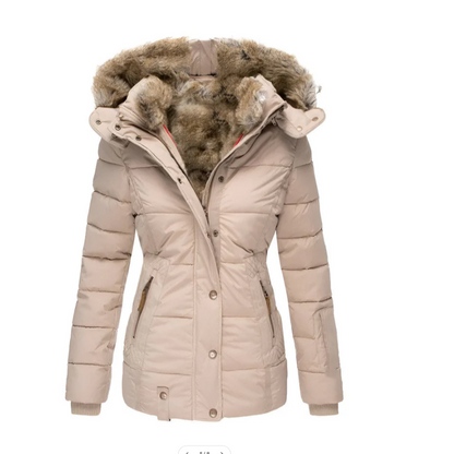 Chaquetón Acolchado Mujer Capucha Abultada